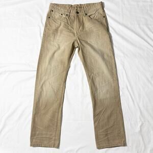 Chip + Pepper Pickle Wagon Jeans Mens Size 32x32 Beige Denim Straight Leg